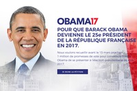 Comme c'est le Grand Désert chez nous, certains verraient bien Obama à l'Elysée