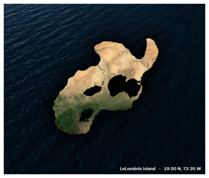 Une nouvelle île a été découverte, ayant une forme fort insolite.