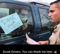 Conducteur alcoolisé et porteur du virus