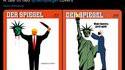 2 couvertures de Der Spiegel à un peu plus de 2 ans d'écart