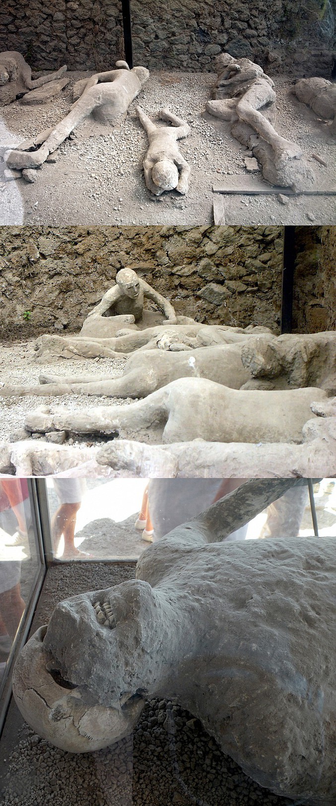 Il y a presque 2000 ans (en 79), la destruction de Pompéi résulta de l'ensevelissement de la ville romaine de Pompéi sous les cendres libérées par l'éruption du Vésuve.
