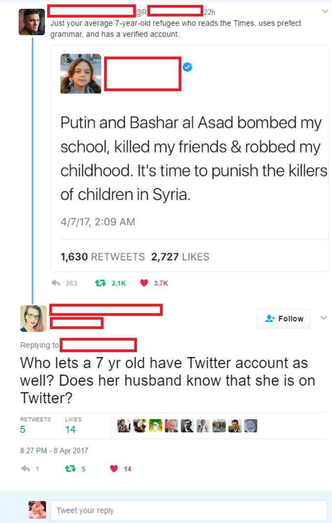 Poutine et el-Assad ont bombardé son école, tué ses ami et volé son enfance. Il est temps de punir les assassins d'enfants en Syrie.