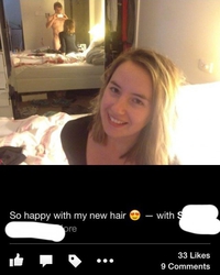 Sa nouvelle coiffure
