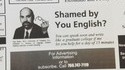 Shamed by you english ?