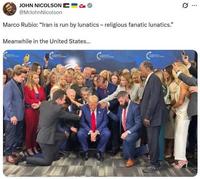 "L'Iran est dirigé par des religieux fanatiques et lunatiques" (Marco Rubio, équivalent du ministre des affaires étrangères de Trump)
