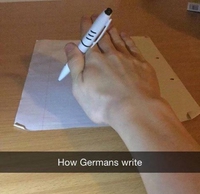 Comment les Allemands écrivent