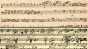 Partition manuscrite de Mozart, puis de Beethoven.