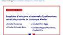 Kinder et la Salmonellose