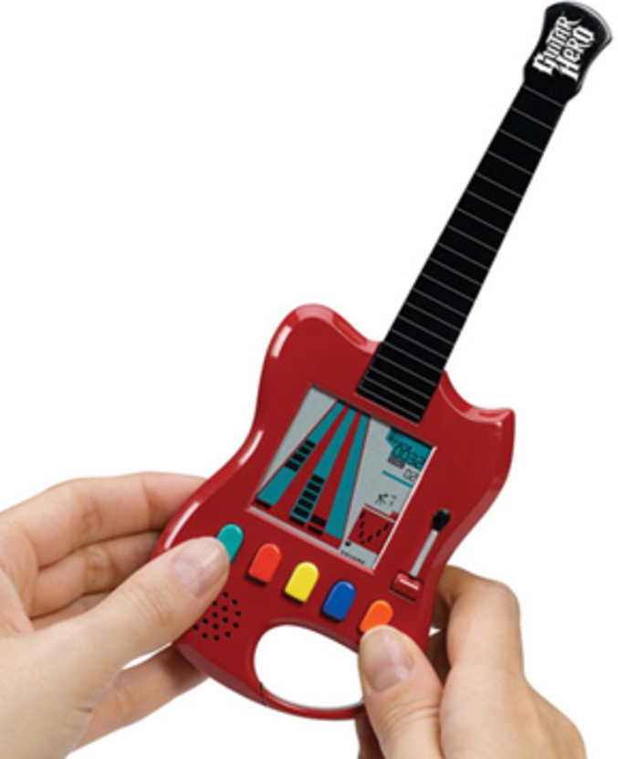 Une version Guitar Hero de poche.