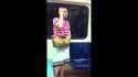 Strange behavior of a woman in subway