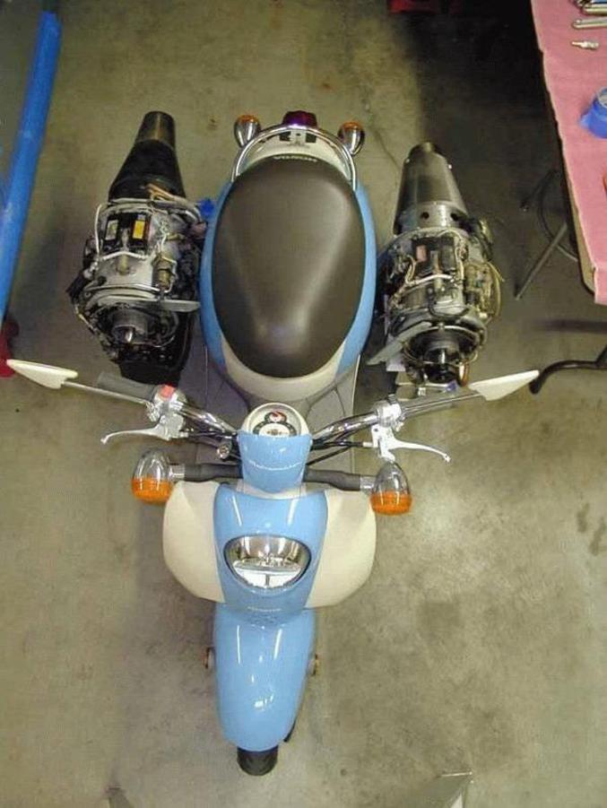 Un scooter à réaction