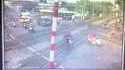 It was close. Failure of barrier rail at level crossing 