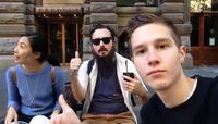 Selfies avec des inconnus
