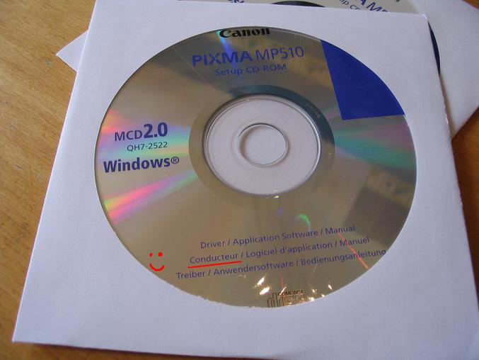 Vous trouverez sur ce CD le conducteur de votre nouvelle imprimante.