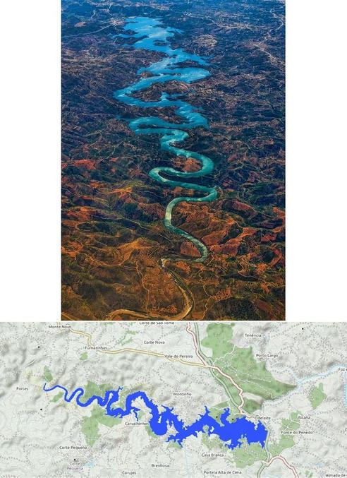 Le cheminement de cette rivière, modifié par des barrages, a donné naissance à une géographie de plus en plus appréciée des touristes. Les renflements du cours d'eau y sont pour quelque chose, mais c'est surtout le bleu magnifique de l'eau qui surprend tout le monde. A voir !