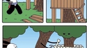 Kan on construit sa cabane