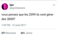 Si la connerie se mesurait il servirait de mètre étalon