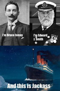Hello, we are on the Titanic