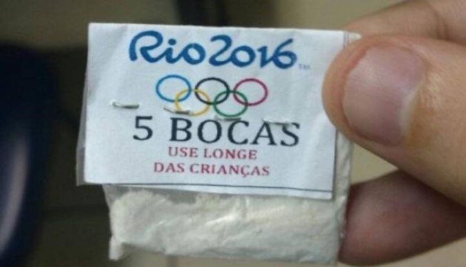 Cocaïne : Le packaging des dealers brésiliens pour les jeux olympiques 2016 à Rio.