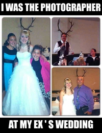 Photographe au mariage de son ex