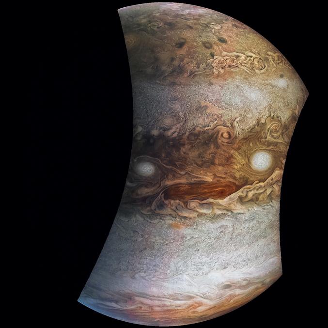 Et n'ont pas toujours l'air jovial.
Source : https://www.nasa.gov/image-feature/jpl/pia21394/the-face-of-jupiter/
