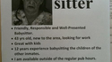 Baby-sitter qualifiée