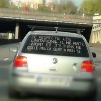 Message de bonne conduite