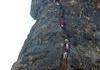 Accéder au fort Harihar en Inde