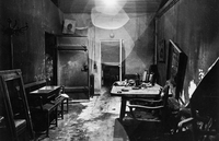 Le bunker d'Hitler quelques heures après la prise de la Chancellerie