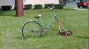 Vélo-tondeuse