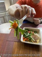 Surprise dans l'assiette