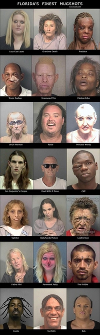 Les meilleures photos d'identité judiciaire de Floride