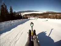 Descente sur pelle