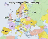 L'Europe vue par les suédois (et google)