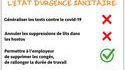 Voilà, une réponse adaptée à la crise sanitaire !