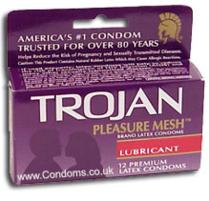 Des preservatifs lubrifiés "Trojan" (Reference aux virus Cheval de Troie)