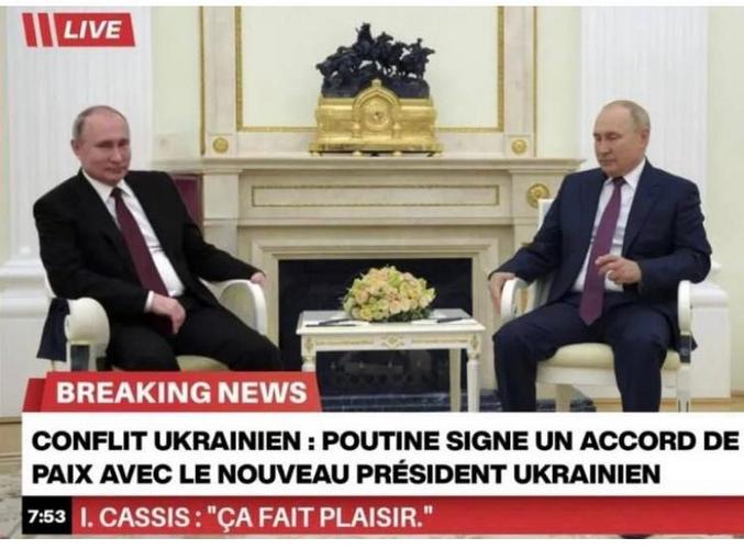 Entre le président russe et le nouveau président ukrainien