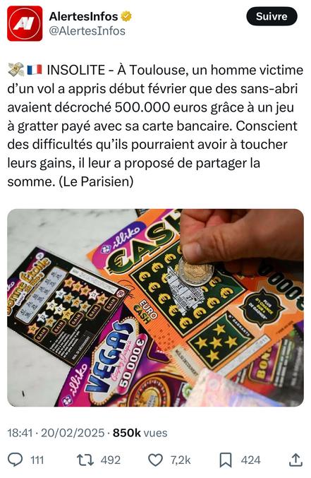 Je suppose qu’ils sont deux : perso j’aurais d’abord proposé 50000 chacun puis si ça lache pas la négociation j’accepterais de leur donner 100 000€ à chacun d’eux , et 250000 pour moi . 