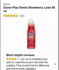 Lubrifiant goût fraise