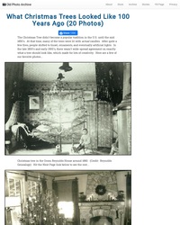 Les arbres de Noël d'il y a un siècle n'ont pas pris une ride (ou si peu)...