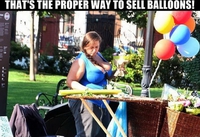Vendeuse de ballons