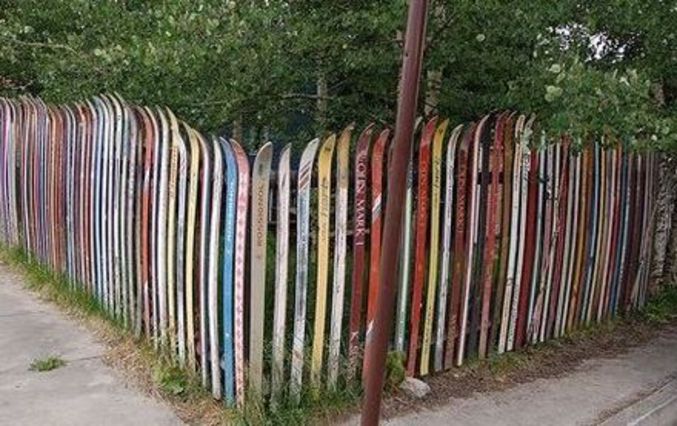 Ou comment recycler ses vieux skis.