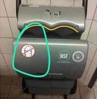 Appareil où l'on ne peut pas sécher n'importe quoi