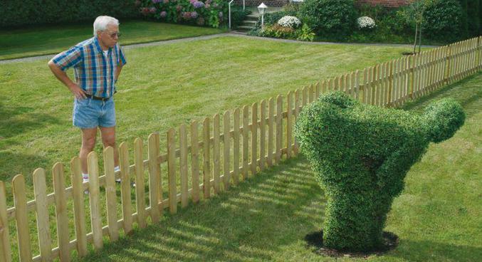 Une manière d'injurier son voisin en s'aidant de son jardin.