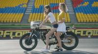 Départ à moto