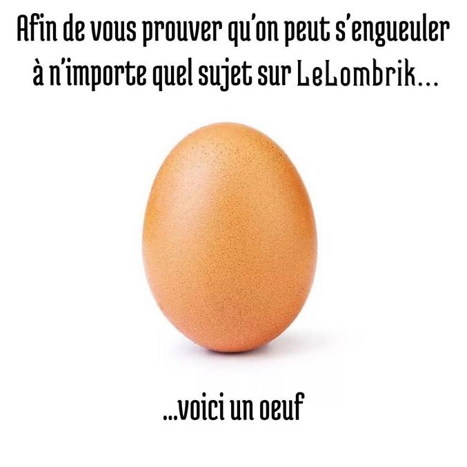 ... mais un oeuf à la woke !