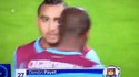 Footballer scared a soap bubble