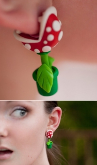 Boucles d'oreilles Mario