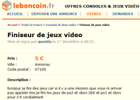 Finisseur de jeux vidéo