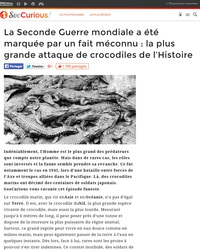 La plus grande attaque de crocodiles de l’Histoire